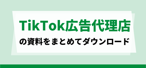 TikTok広告代理店資料ダウンロードページ