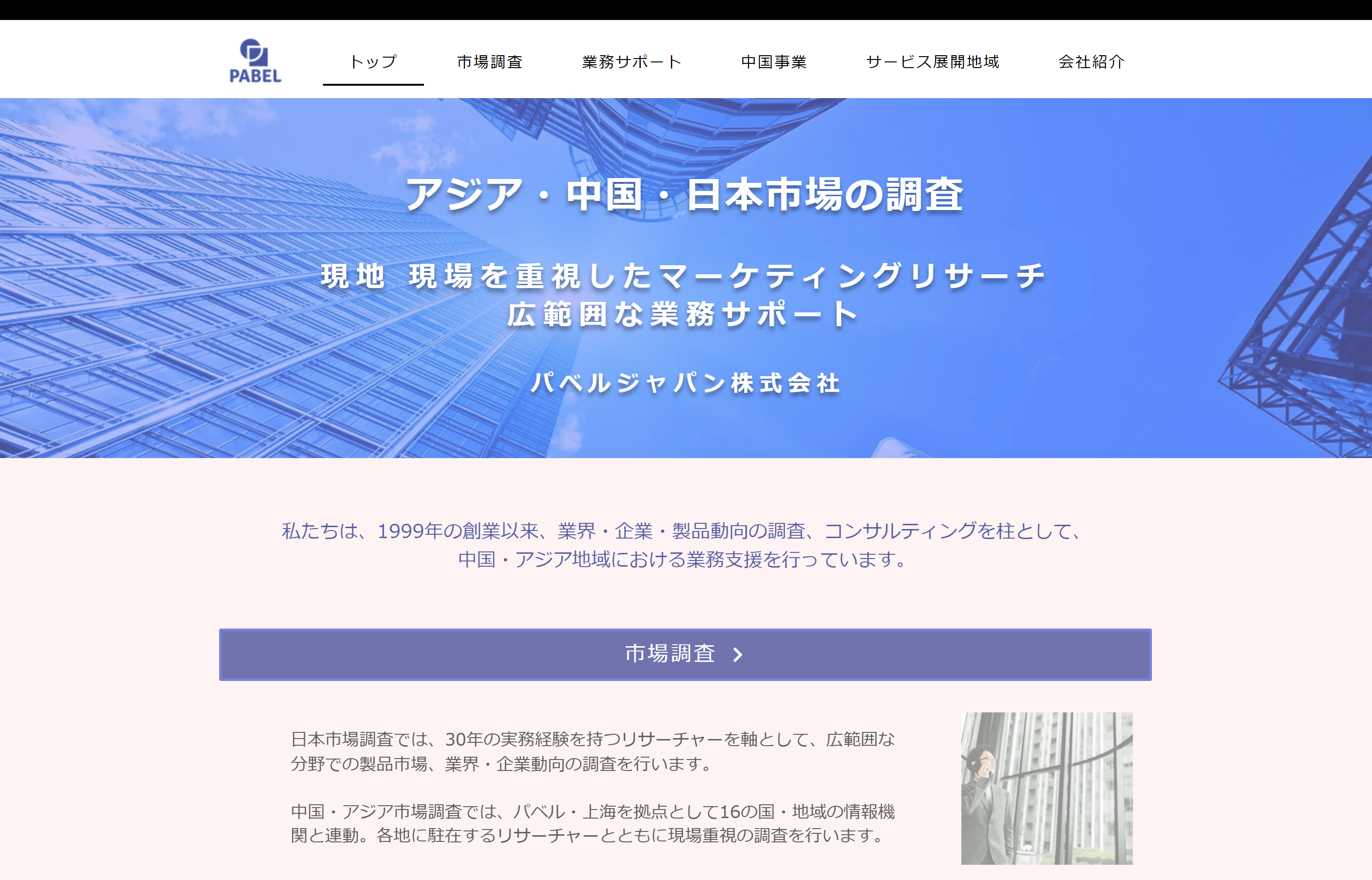 パベルジャパン株式会社公式HP画像